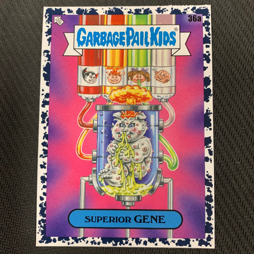Garbage Pail Kids - 35th Anniversary 2020 - 036a - Superior Gene - Bruised Black Parallel Vintage Trading Card Singles Topps