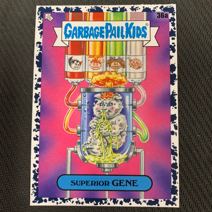 Garbage Pail Kids - 35th Anniversary 2020 - 036a - Superior Gene - Bruised Black Parallel Vintage Trading Card Singles Topps   