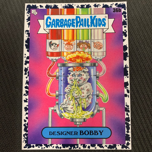 Garbage Pail Kids - 35th Anniversary 2020 - 036b - Designer Bobby - Bruised Black Parallel Vintage Trading Card Singles Topps