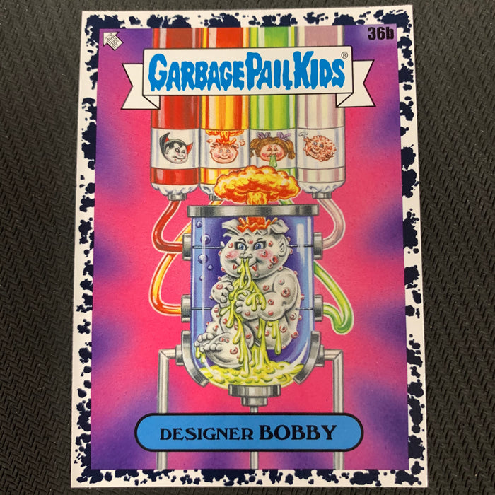 Garbage Pail Kids - 35th Anniversary 2020 - 036b - Designer Bobby - Bruised Black Parallel Vintage Trading Card Singles Topps
