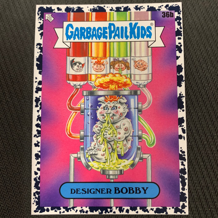 Garbage Pail Kids - 35th Anniversary 2020 - 036b - Designer Bobby - Bruised Black Parallel Vintage Trading Card Singles Topps   
