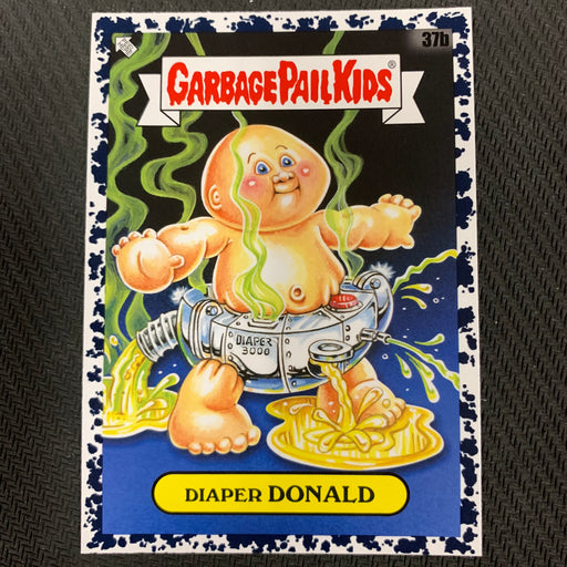 Garbage Pail Kids - 35th Anniversary 2020 - 037b - Diaper Donald - Bruised Black Parallel Vintage Trading Card Singles Topps