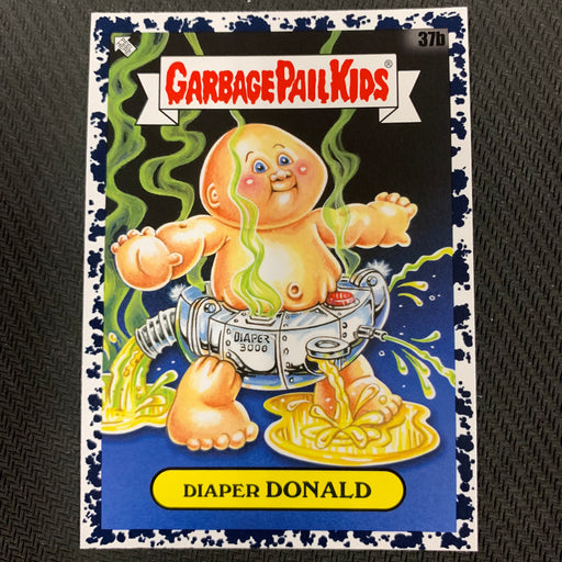 Garbage Pail Kids - 35th Anniversary 2020 - 037b - Diaper Donald - Bruised Black Parallel Vintage Trading Card Singles Topps   