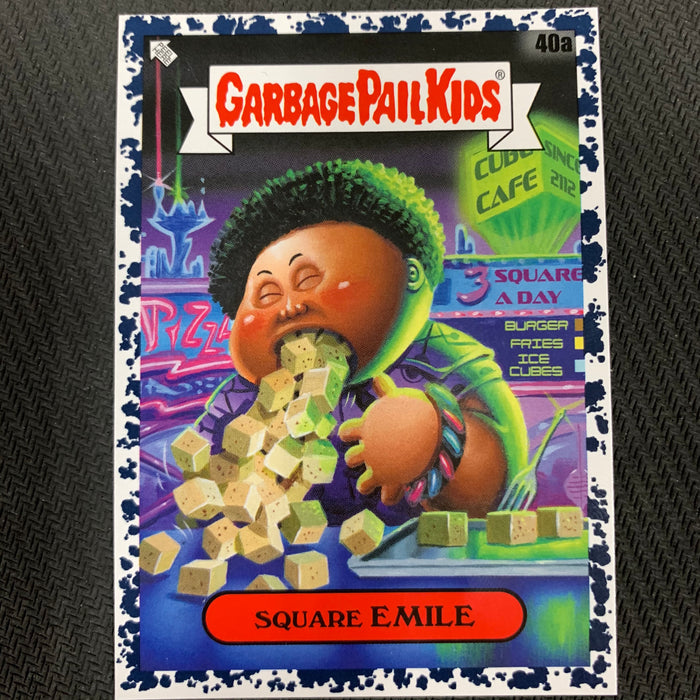 Garbage Pail Kids - 35th Anniversary 2020 - 040a - Square Emile - Bruised Black Parallel Vintage Trading Card Singles Topps