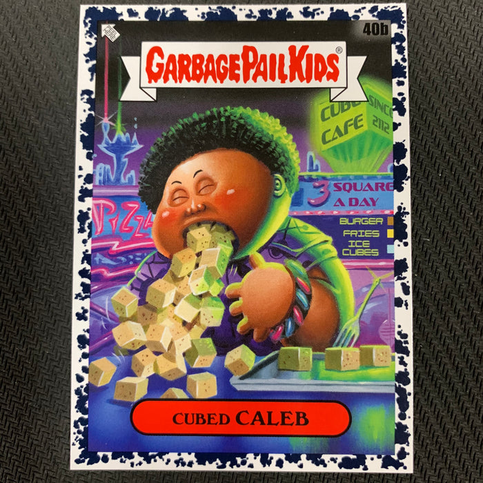 Garbage Pail Kids - 35th Anniversary 2020 - 040b - Cubed Caleb - Bruised Black Parallel Vintage Trading Card Singles Topps