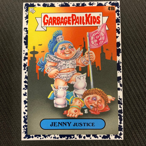 Garbage Pail Kids - 35th Anniversary 2020 - 041b - Jenny Justice - Bruised Black Parallel Vintage Trading Card Singles Topps