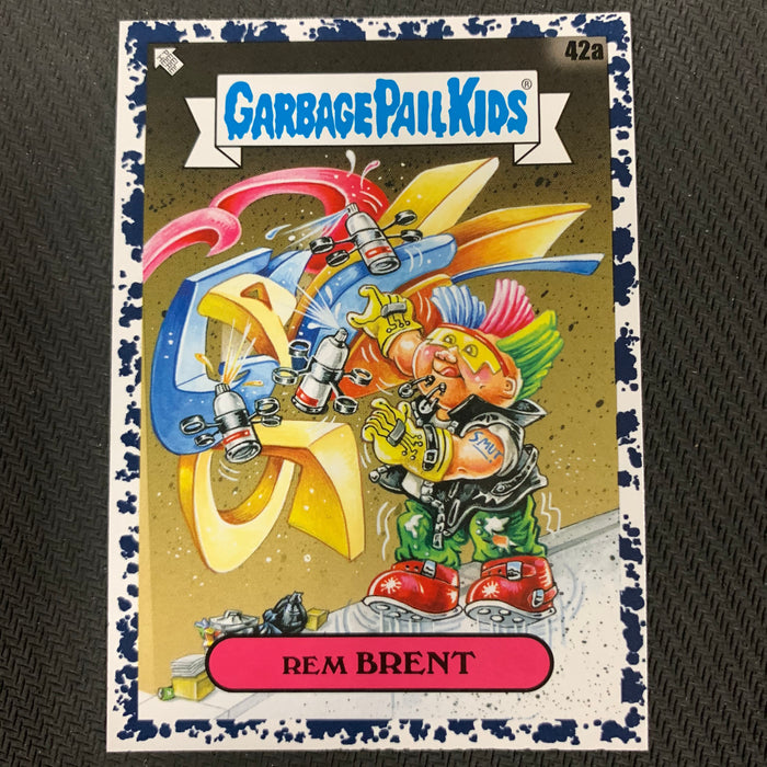 Garbage Pail Kids - 35th Anniversary 2020 - 042a - Rem Brent - Bruised Black Parallel Vintage Trading Card Singles Topps