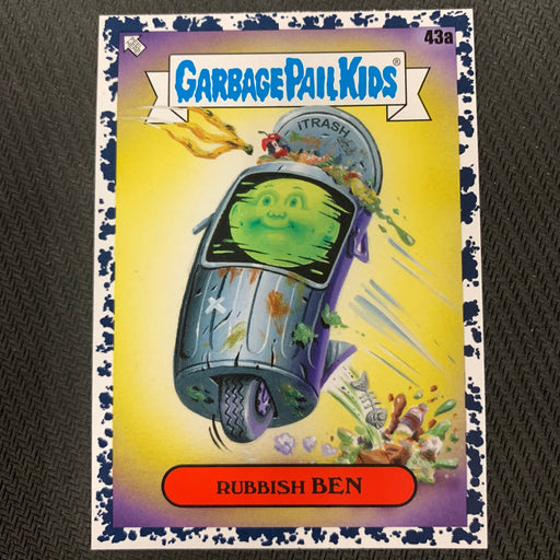 Garbage Pail Kids - 35th Anniversary 2020 - 043a - Rubbish Ben - Bruised Black Parallel Vintage Trading Card Singles Topps   