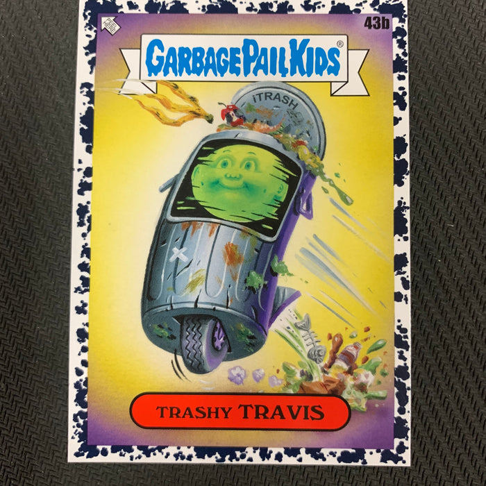 Garbage Pail Kids - 35th Anniversary 2020 - 043b - Trashy Travis - Bruised Black Parallel Vintage Trading Card Singles Topps