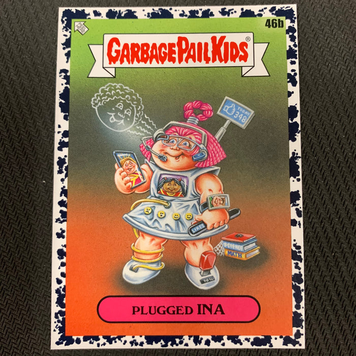 Garbage Pail Kids - 35th Anniversary 2020 - 046b - Plugged Ina - Bruised Black Parallel Vintage Trading Card Singles Topps