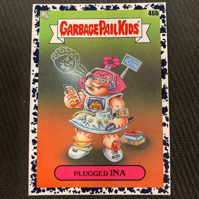 Garbage Pail Kids - 35th Anniversary 2020 - 046b - Plugged Ina - Bruised Black Parallel Vintage Trading Card Singles Topps   