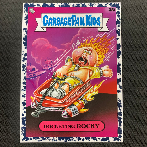 Garbage Pail Kids - 35th Anniversary 2020 - 047a - Rocketing Rocky - Bruised Black Parallel Vintage Trading Card Singles Topps   