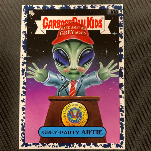 Garbage Pail Kids - 35th Anniversary 2020 - 051a - Grey-Party Artie - Bruised Black Parallel Vintage Trading Card Singles Topps   