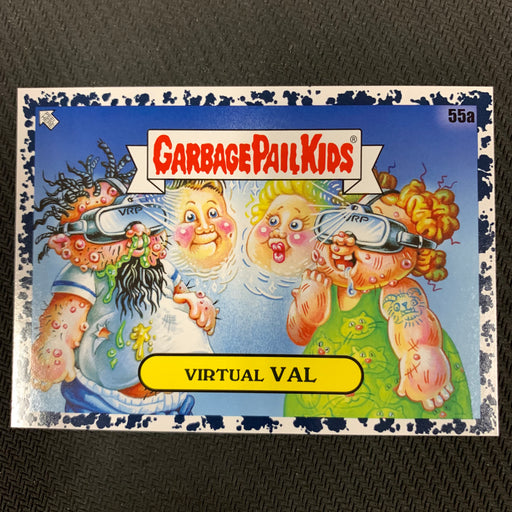Garbage Pail Kids - 35th Anniversary 2020 - 055a - Virtual Val - Bruised Black Parallel Vintage Trading Card Singles Topps