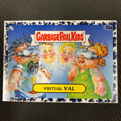 Garbage Pail Kids - 35th Anniversary 2020 - 055a - Virtual Val - Bruised Black Parallel Vintage Trading Card Singles Topps   