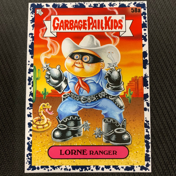 Garbage Pail Kids - 35th Anniversary 2020 - 058a - Lorne Ranger - Bruised Black Parallel Vintage Trading Card Singles Topps