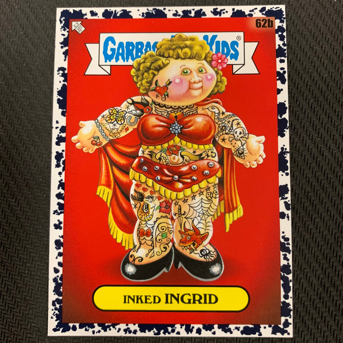 Garbage Pail Kids - 35th Anniversary 2020 - 062b - Inked Ingrid - Bruised Black Parallel Vintage Trading Card Singles Topps