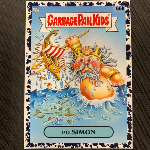 Garbage Pail Kids - 35th Anniversary 2020 - 066b - PO Simon - Bruised Black Parallel Vintage Trading Card Singles Topps