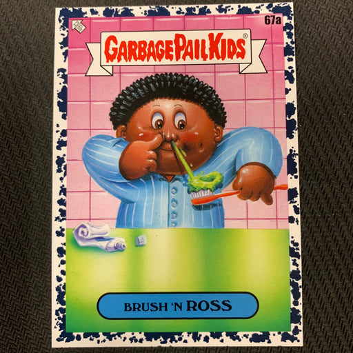 Garbage Pail Kids - 35th Anniversary 2020 - 067a - Brush ’N Ross - Bruised Black Parallel Vintage Trading Card Singles Topps