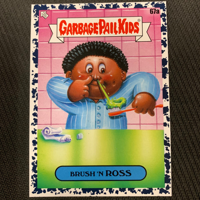 Garbage Pail Kids - 35th Anniversary 2020 - 067a - Brush ’N Ross - Bruised Black Parallel Vintage Trading Card Singles Topps