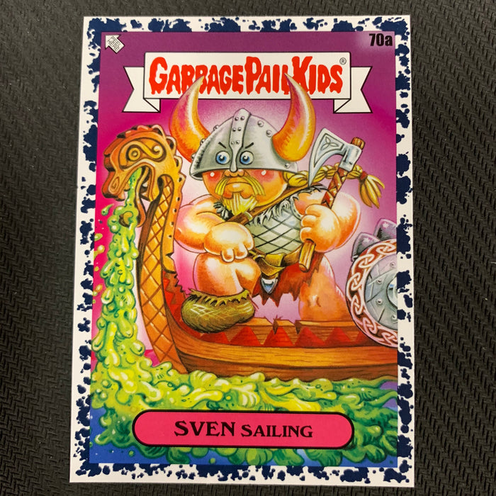 Garbage Pail Kids - 35th Anniversary 2020 - 070a - Sven Sailing - Bruised Black Parallel Vintage Trading Card Singles Topps