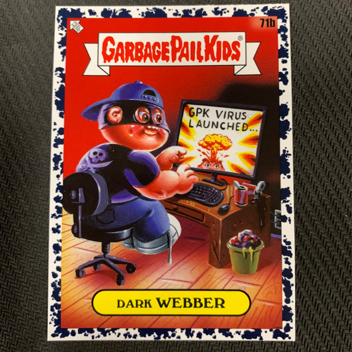 Garbage Pail Kids - 35th Anniversary 2020 - 071b - Dark Webber - Bruised Black Parallel Vintage Trading Card Singles Topps   