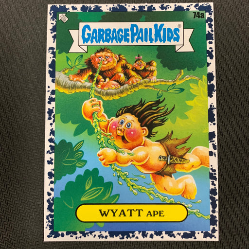Garbage Pail Kids - 35th Anniversary 2020 - 074a - Wyatt Ape - Bruised Black Parallel 44/75 Vintage Trading Card Singles Topps