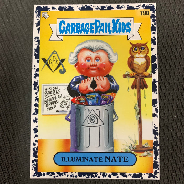 Garbage Pail Kids - 35th Anniversary 2020 - 079b - Illuminate Nate - Bruised Black Parallel Vintage Trading Card Singles Topps