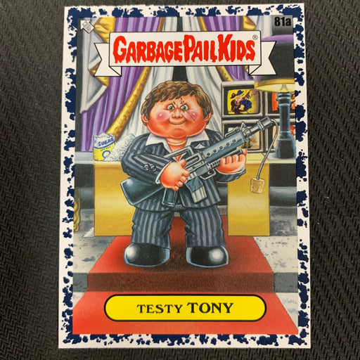 Garbage Pail Kids - 35th Anniversary 2020 - 081a - Testy Tony - Bruised Black Parallel Vintage Trading Card Singles Topps   