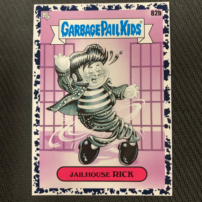 Garbage Pail Kids - 35th Anniversary 2020 - 082b - Jailhouse Rick - Bruised Black Parallel Vintage Trading Card Singles Topps