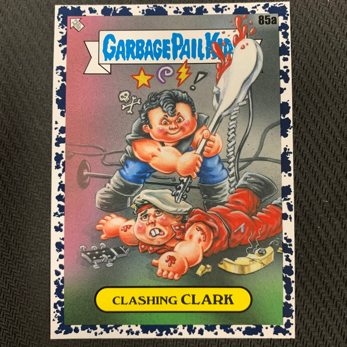 Garbage Pail Kids - 35th Anniversary 2020 - 085a - Clashing Clark - Bruised Black Parallel Vintage Trading Card Singles Topps