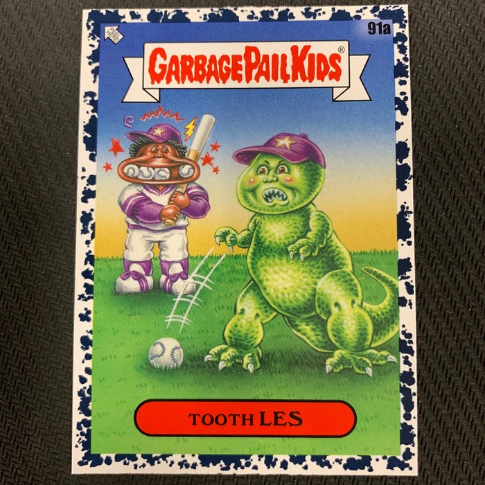 Garbage Pail Kids - 35th Anniversary 2020 - 091a - Tooth Les - Bruised Black Parallel Vintage Trading Card Singles Topps   