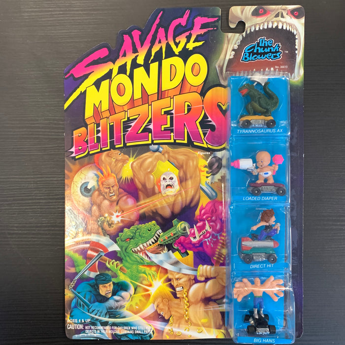 Savage Mondo Blitzers - The Chunk Blowers - in Package Vintage Toy Heroic Goods and Games   