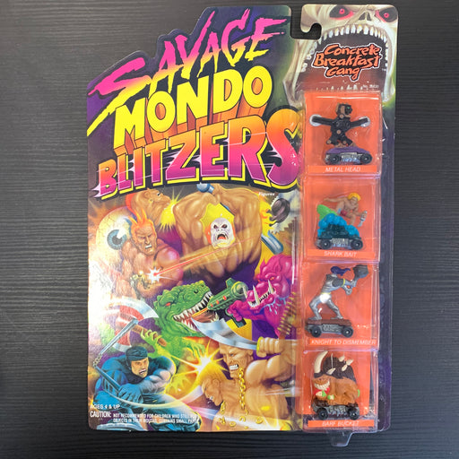 Savage Mondo Blitzers - Concrete Breakfast Gang - in Package Vintage Toy Heroic Goods and Games   
