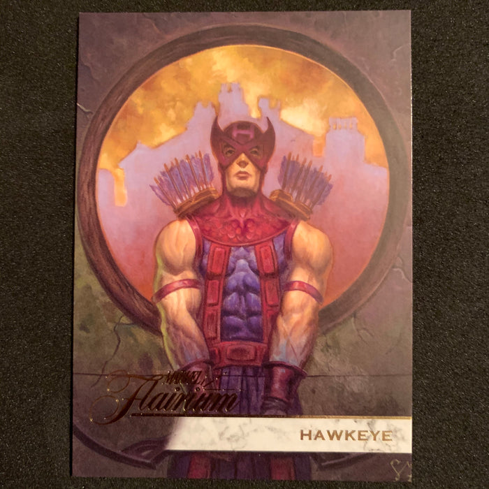 Marvel Flair 19 - 110 - Hawkeye Vintage Trading Card Singles Upper Deck   
