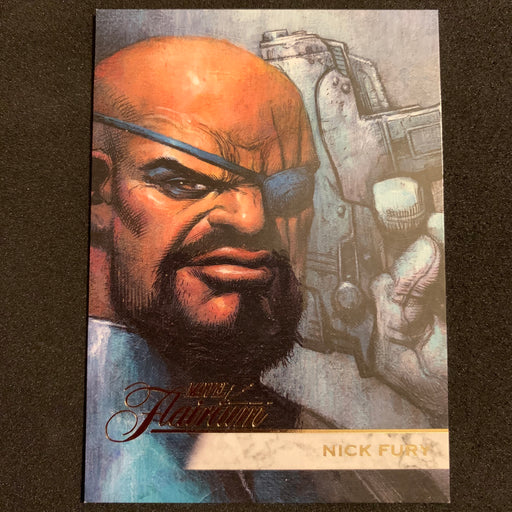 Marvel Flair 19 - 098 - Nick Fury Vintage Trading Card Singles Upper Deck   