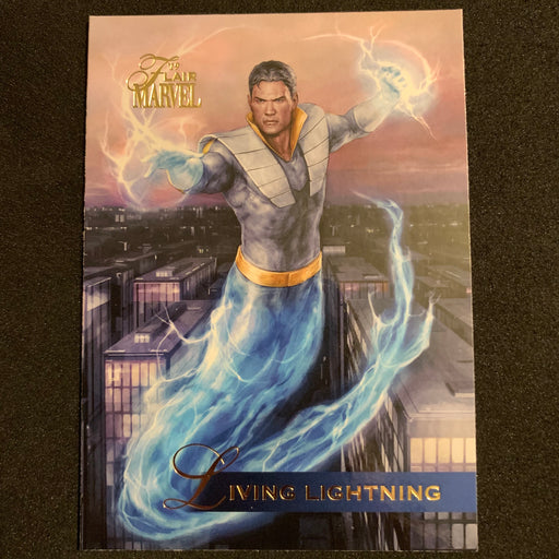 Marvel Flair 19 - 043 - Living Lightning Vintage Trading Card Singles Upper Deck   
