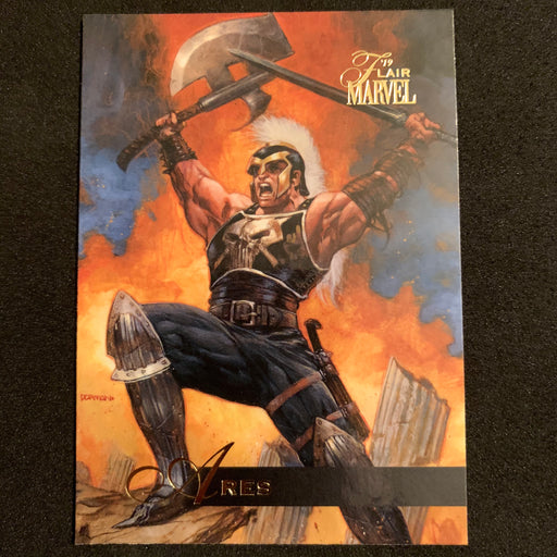 Marvel Flair 19 - 020 - Ares Vintage Trading Card Singles Upper Deck   