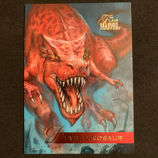 Marvel Flair 19 - 019 - Devil Dinosaur Vintage Trading Card Singles Upper Deck   