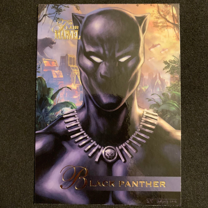 Marvel Flair 19 - 007 - Black Panther Vintage Trading Card Singles Upper Deck
