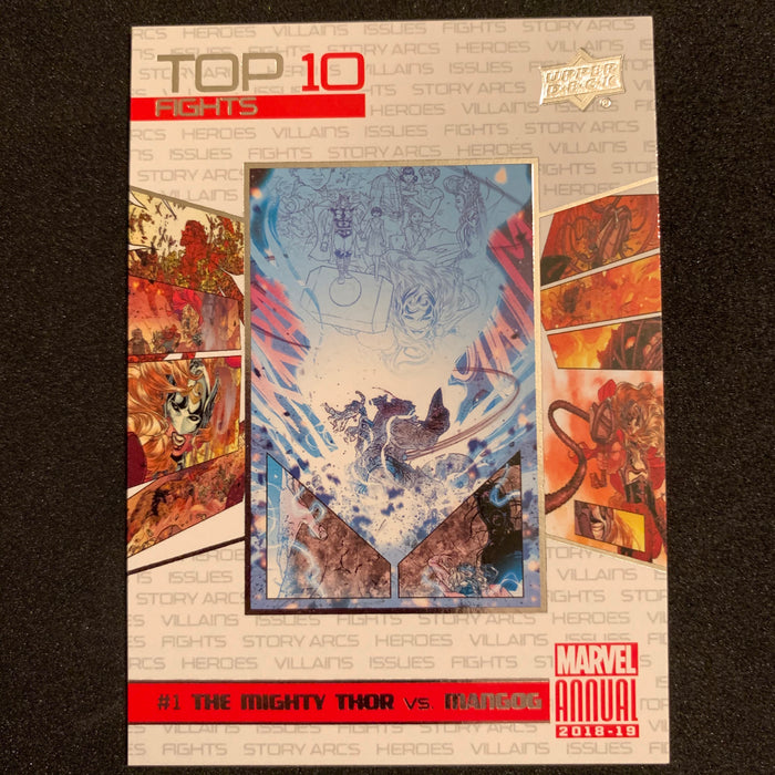 Marvel Annual 2018-19 - TF01 - Mighty Thor vs Mangog Vintage Trading Card Singles Upper Deck