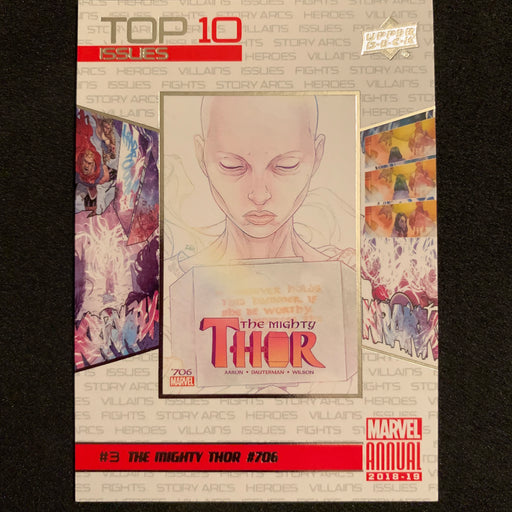 Marvel Annual 2018-19 - TI03 - The Mighty Thor 706 Vintage Trading Card Singles Upper Deck