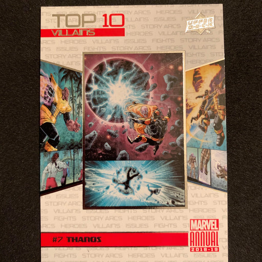 Marvel Annual 2018-19 - TV07 - Thanos Vintage Trading Card Singles Upper Deck   