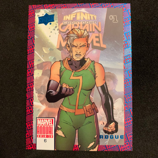 Marvel Annual 2018-19 - 006 - Rogue - Blue Parallel Vintage Trading Card Singles Upper Deck   