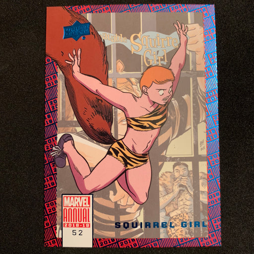 Marvel Annual 2018-19 - 052 - Squirrel Girl - Blue Parallel Vintage Trading Card Singles Upper Deck