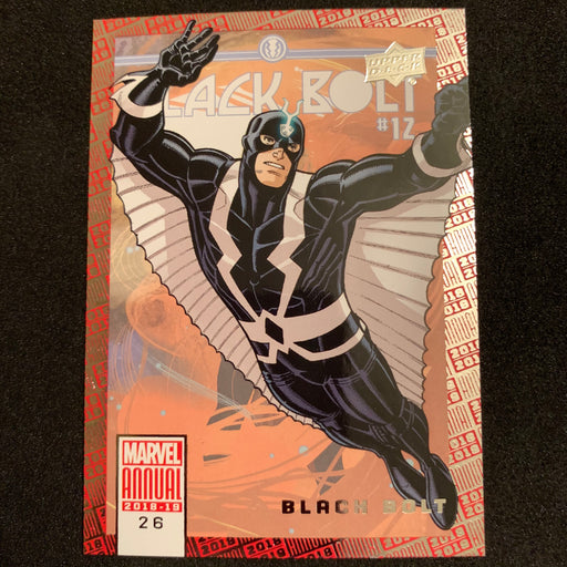 Marvel Annual 2018-19 - 026 - Black Bolt Vintage Trading Card Singles Upper Deck   