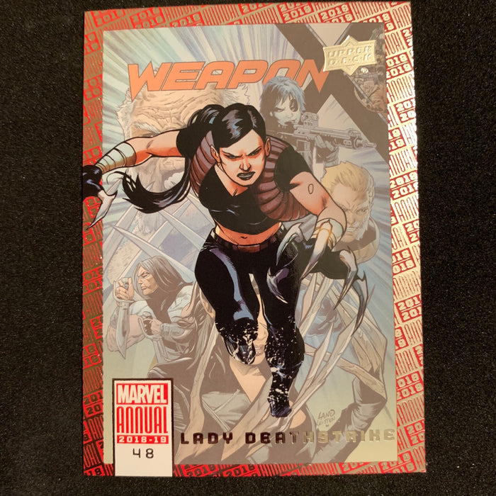 Marvel Annual 2018-19 - 048 - Lady Deathstrike Vintage Trading Card Singles Upper Deck   