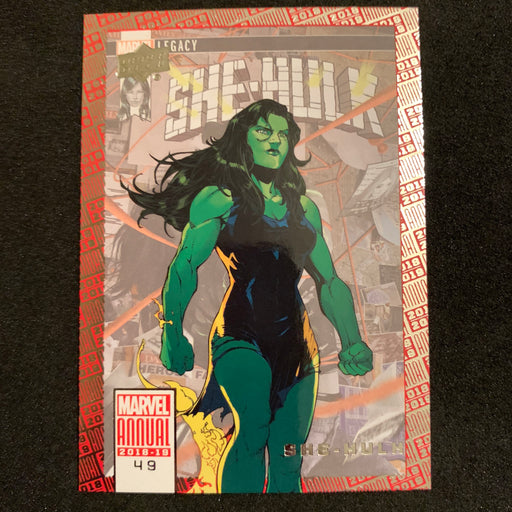 Marvel Annual 2018-19 - 049 - She-Hulk Vintage Trading Card Singles Upper Deck   