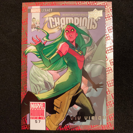 Marvel Annual 2018-19 - 057 - Viv Vision Vintage Trading Card Singles Upper Deck