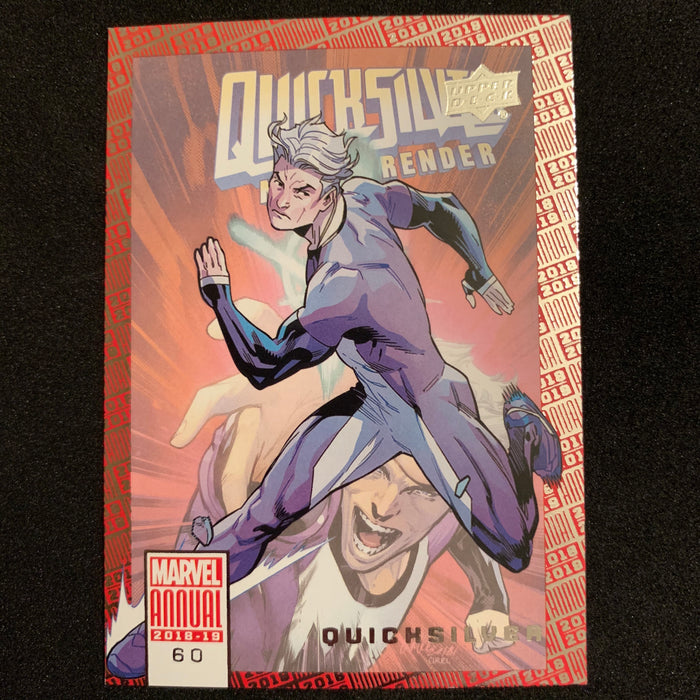 Marvel Annual 2018-19 - 060 - Quicksilver Vintage Trading Card Singles Upper Deck   